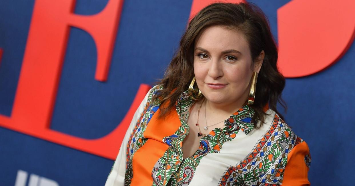 US actor Lena Dunham attends the premiere of the seventh and final season of HBO's "Veep" at Alice Tully Hall at the Lincoln Center in New York City on March 26, 2019