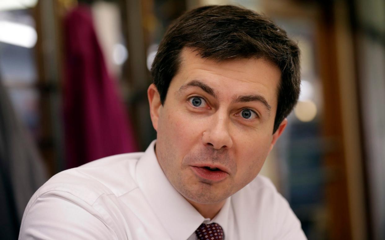 Pete Buttigieg, 37, would be the first openly gay US president if he wins the race to the White House - AP