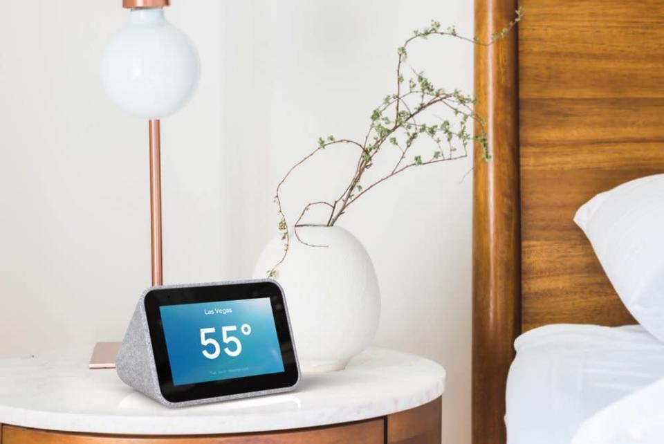 The Lenovo Smart Clock is meant to provide you with the right amount of information for your nightstand. So don't expect to watch movies from this little device.