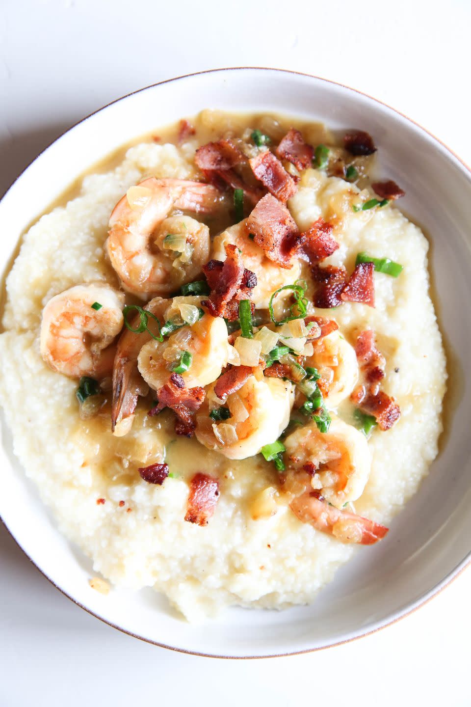 Shrimp 'n Bacon Grits