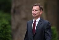 Britain's Foreign Secretary Jeremy Hunt is seen outside Downing Street, as uncertainty over Brexit continues, in London