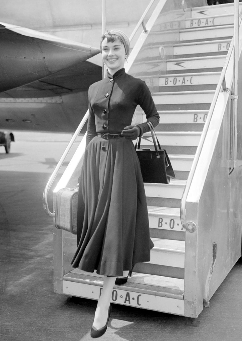 You wouldn't catch Audrey Hepburn in a laid-back look to travel.