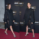 <p>Marion Cotillard is pregnant with her second child and certainly isn’t afraid to showcase her growing baby bump! At a recent Chaumet’s cocktail and dinner party in Paris, the French actress draped her bump in a sexy, black lace shirt dress that featured a waist elastic. She paired it with strappy heels and low-key, side-parted locks. Click through the gallery to see more celeb moms-to-be who look effortlessly radiant on the red carpet. <i> (Photos: Getty/Jan 16, 2017) </i> </p>