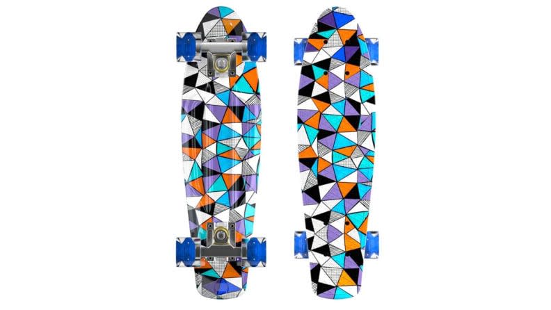 This is a colorful 6-inch board with light up wheels, if you are looking for something smaller.