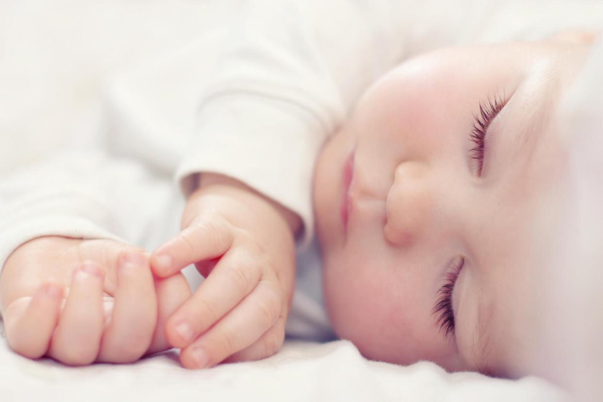 Close-up of baby sleeping