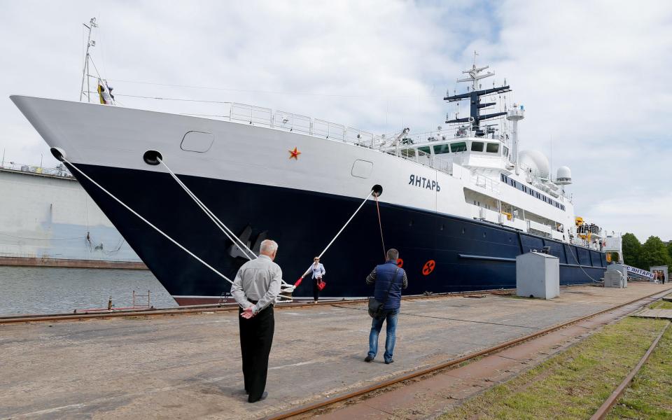 Russia’s Yantar ‘survey ship’ was tracked last summer around transatlantic cables off the coast of Ireland - Alamy
