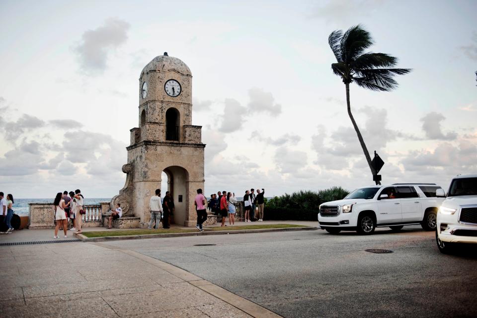 The Clock Tower at the east end of Worth Avenue in Palm Beach is one of the most-photographed spots in town.