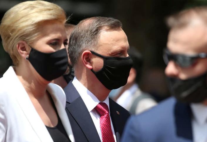 FILE PHOTO: Polish President Andrzej Duda and his wife Agata Kornhauser-Duda attend Georgian Independence Day celebrations in Tbilisi