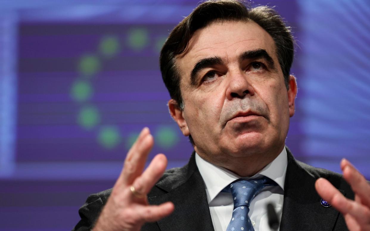 Margaritis Schinas, a commisison vice-president, said that extraordinary times called for extraordinary measures.  - AFP