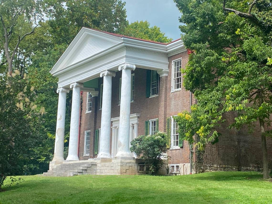 Helm Place, located at 2650 Bowman’s Mill Road, is going up for sale. Photos courtesy of Kentucky Mansion Preservation Foundation