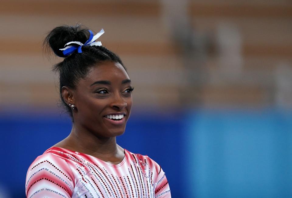 USA’s Simone Biles announced she would be competing in the beam final (Mike Egerton/PA) (PA Wire)