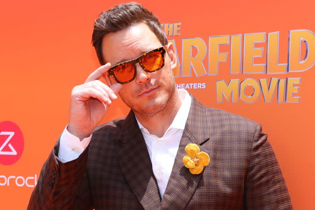 <p>Frazer Harrison/Getty</p> Chris Pratt attends the Los Angeles premiere of 'The Garfield Movie' on May 19, 2024