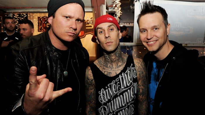 Tom found fame with Blink 182. Copyright: [Rex]