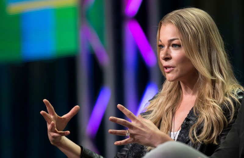 FILE PHOTO: LeAnn Rimes speaks during a panel for "LeAnn & Eddie" during the Television Critics Association Cable Summer Press Tour in Beverly Hills