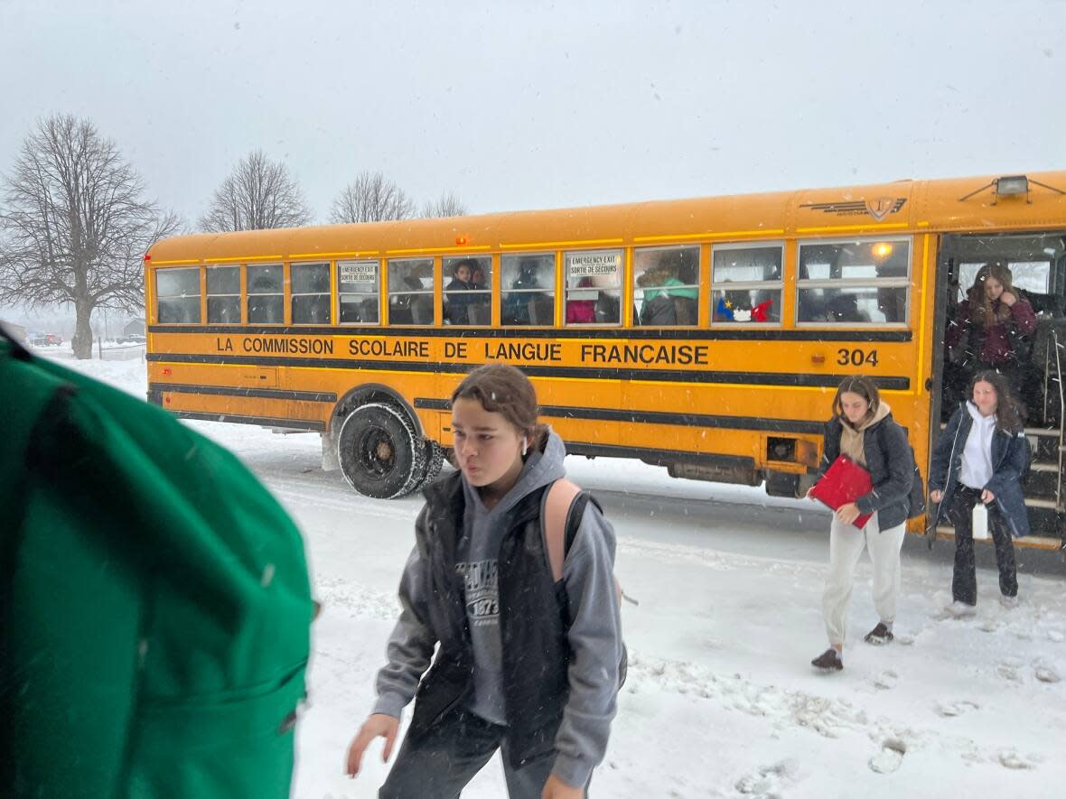 Parents in West Prince say school should have been cancelled due to poor road conditions Thursday morning. (Stacey Janzer/CBC - image credit)