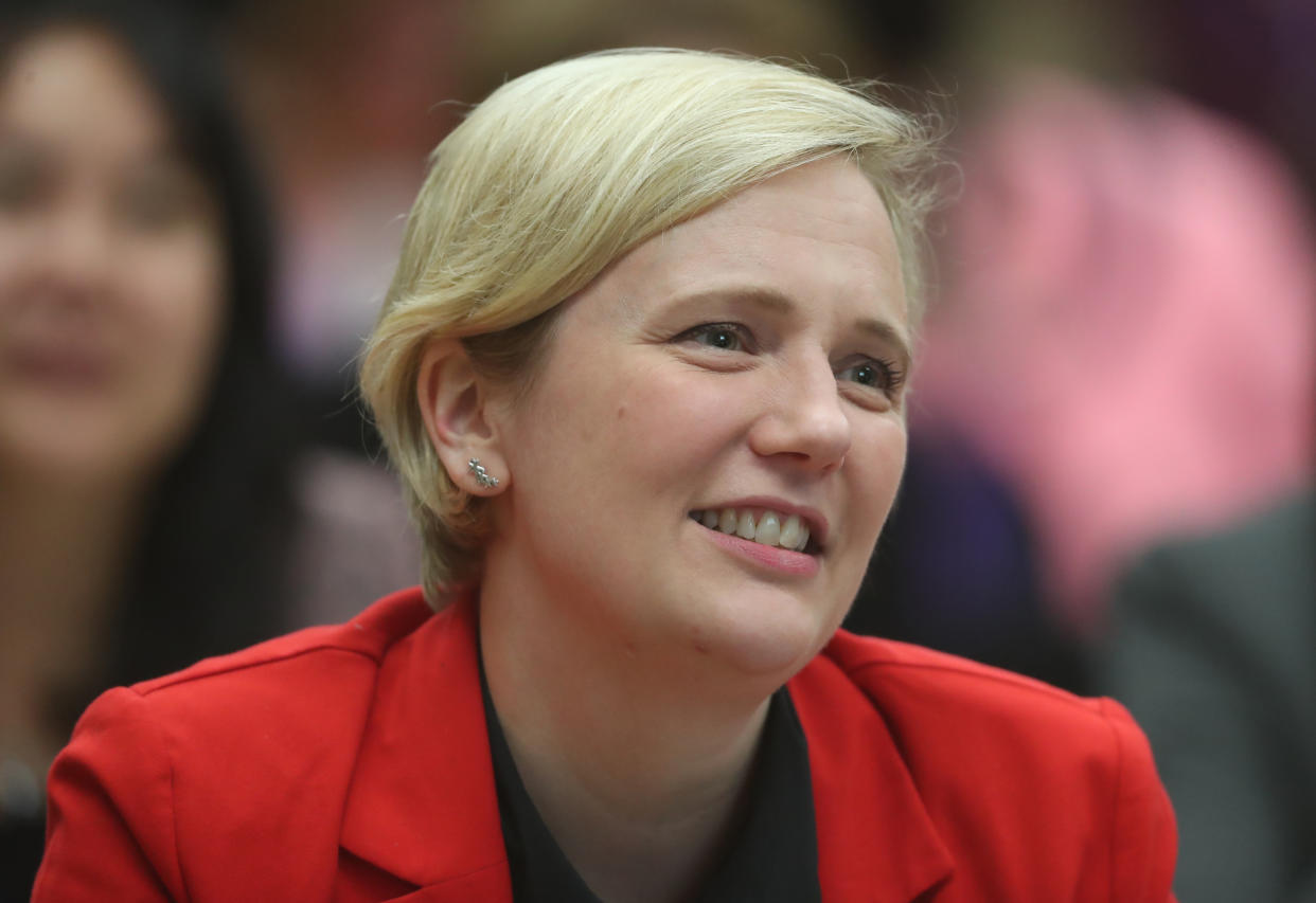 Stella Creasy MP at the International Congress of Parliamentary Women's Caucuses at Dublin castle today.  PRESS ASSOCIATION Photo.