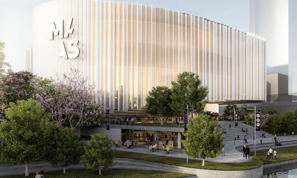 An artist impression of the new Powerhouse Museum in Parramatta.