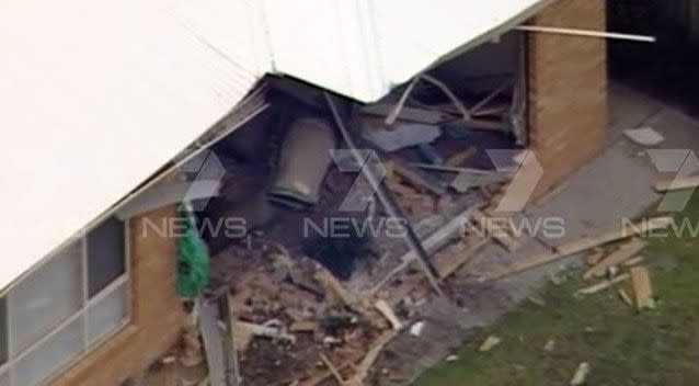 Paramedics were called to the house around 8.45am. Source: 7 News