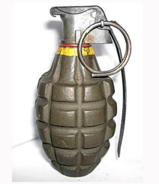 The ATF released a photo of a grenade similar to the device thought to have been sold at the antique mall in June.  / Credit: ATF