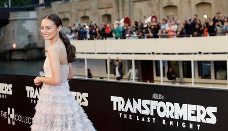Actress Laura Haddock arrives for the U.S. premiere of the film "Transformers: The Last Knight" in Chicago, Illinois, U.S., June 20, 2017. REUTERS/Kamil Krzaczynski