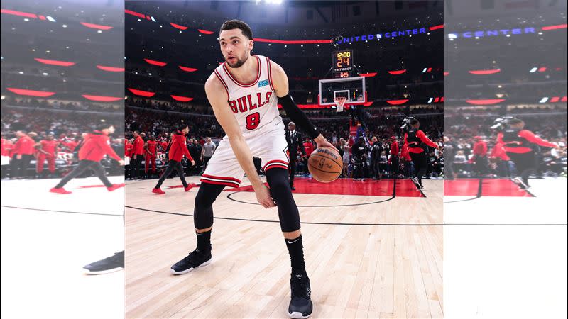 公牛隊球星拉文（Zach LaVine）對於自己在隊裡的定位不太滿意。（圖／翻攝自公牛隊推特）