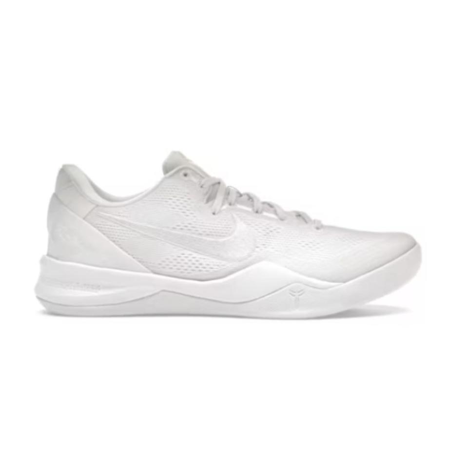 white nike kobe halo sneaker