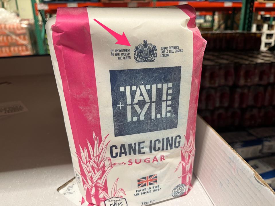 Cane icing sugar at Costco in Iceland.