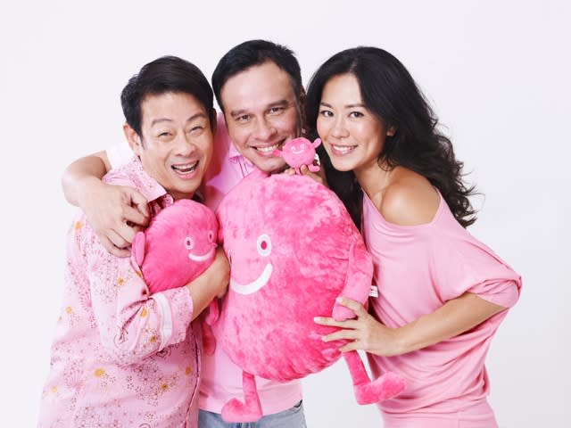 From left: Ivan Heng, Mark Richmond and Michelle Chia are the 2013 ambassadors of LGBT rally Pink Dot (Photo courtesy of Milk Photographie)