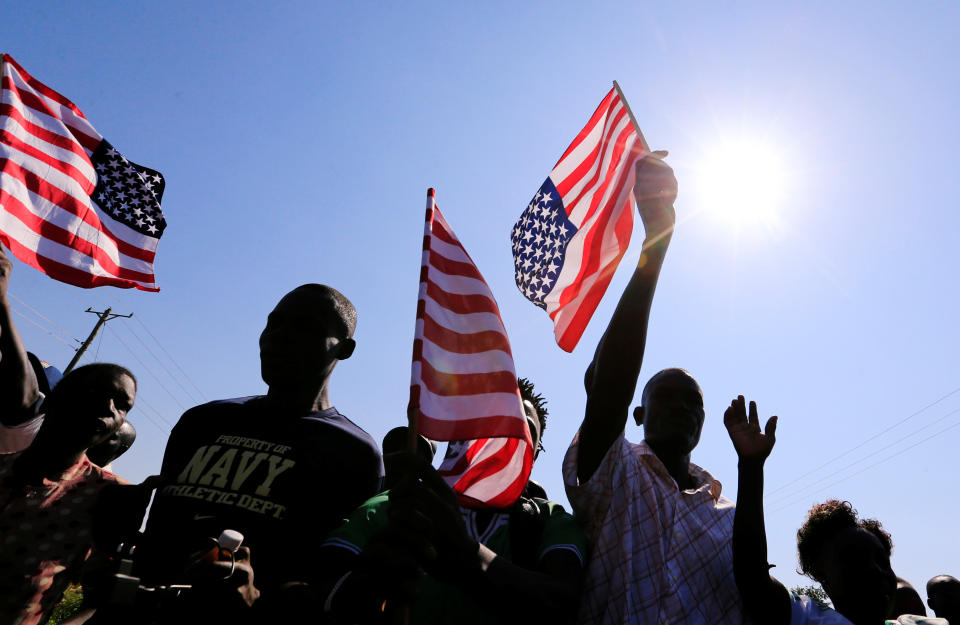 Obama visits father’s native Kenya to open youth center