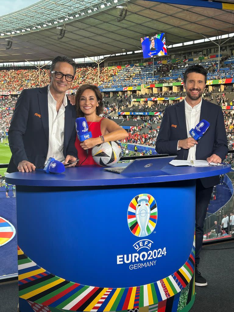  Adela González participó ayer en el previo de la final de la Eurocopa