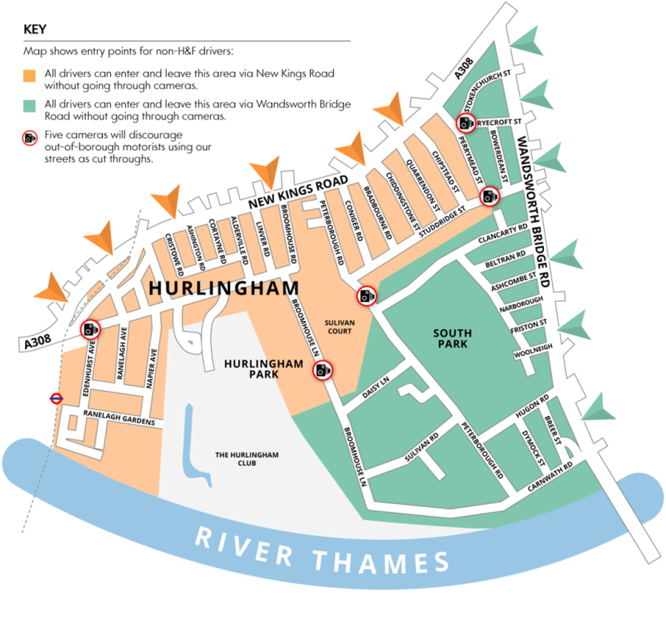 South Fulham (west) Clean Air Neighbourhood trial (Hammersmith & Fulham Council)