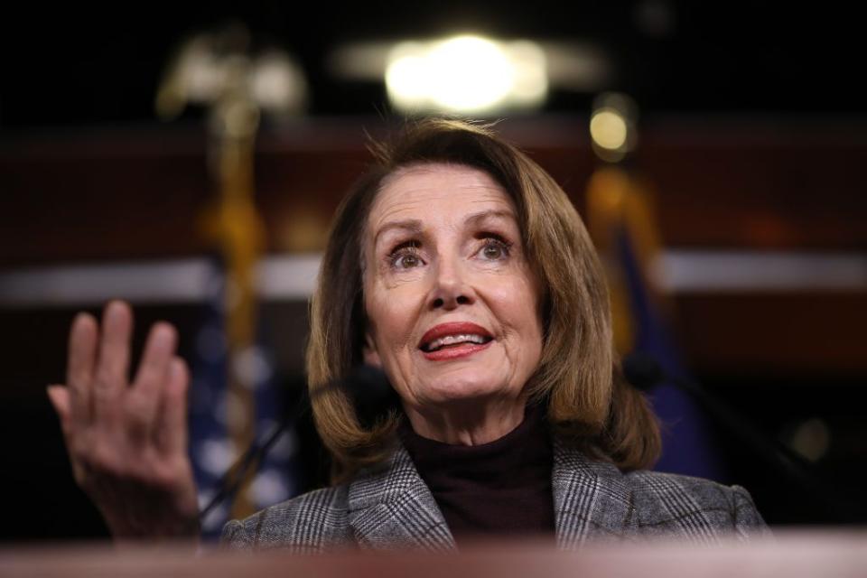 "You know why I do it? I do it because I want women to see that you do not get pushed around. You don't run away from the fight." - Nancy Pelosi