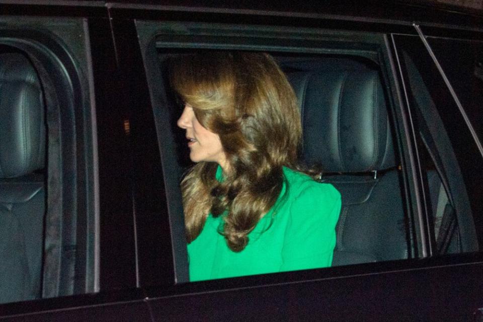 Kate Middleton arrives at palace reception