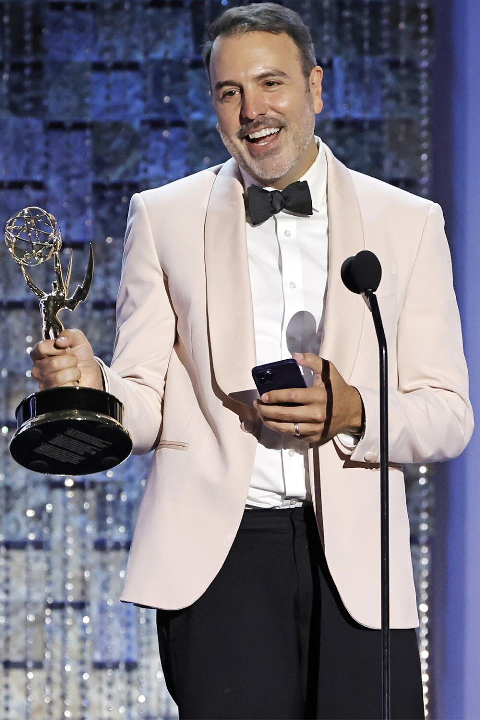 PASADENA, CALIFORNIA - JUNE 24: Ron Carlivati accepts the Outstanding Writing Team for a Drama Series award onstage during the 49th Daytime Emmy Awards at Pasadena Convention Center on June 24, 2022 in Pasadena, California. (Photo by Kevin Winter/Getty Images)