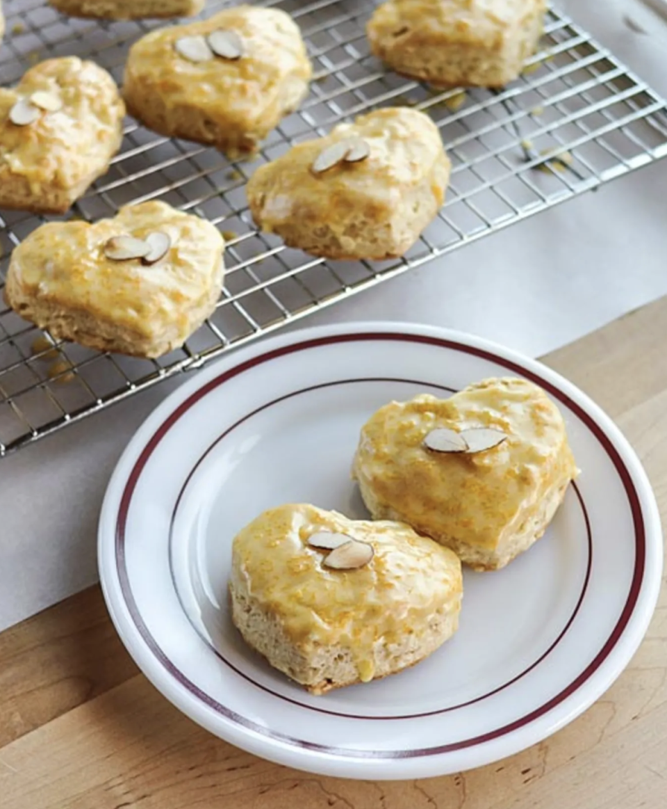 28) Almond Scones with Grand Marnier Glaze