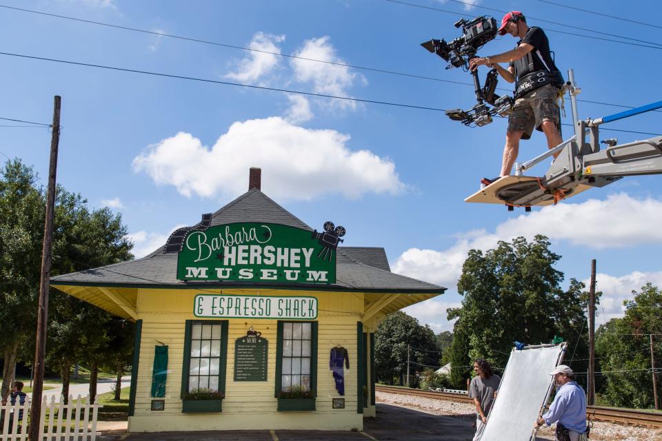 Sewickley Academy graduate John "Buzz" Moyer in action as a highly regarded camera operator.