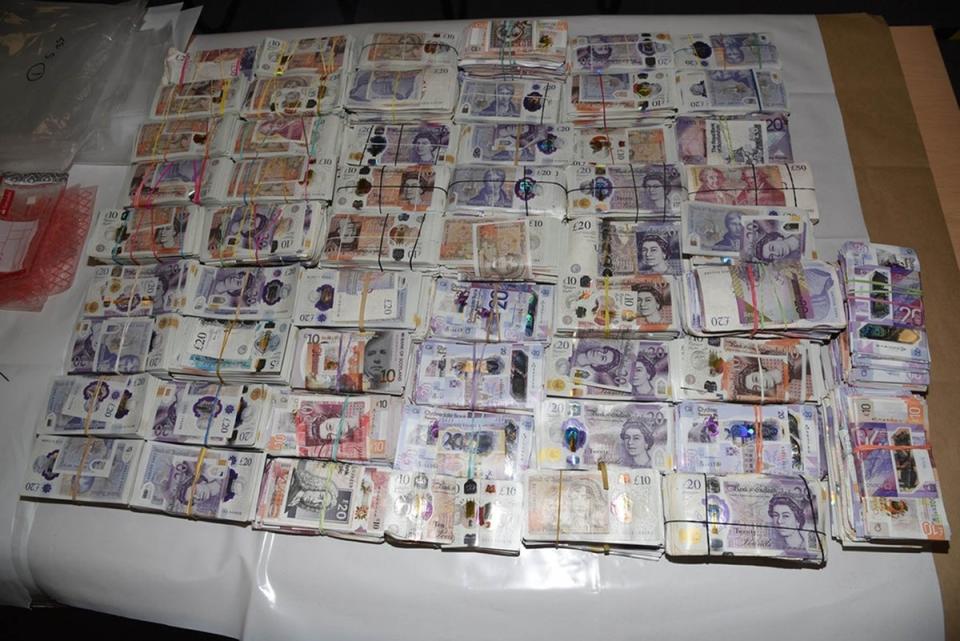 Some of the money found in the possession of Tara Hanlon, who was earlier convicted for being part of the network (PA Media)