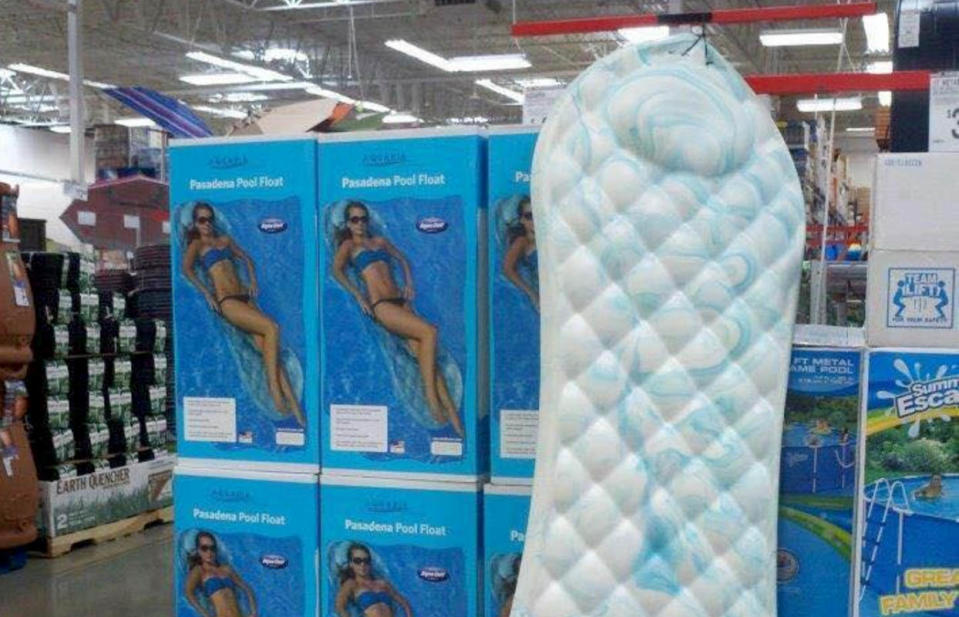 Sanitary pool float