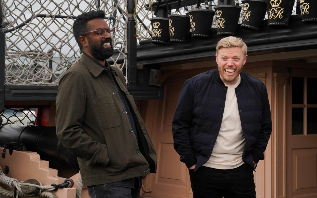 Romesh Ranganathan and Rob Beckett - Kieron McCarron/ITV Pictures Desk