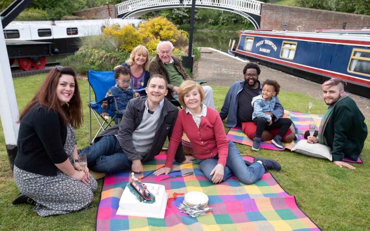 Timothy West and Prunella Scales were joined by their family to celebrate all their years of boating - (Channel 4 images must not be altered or manipulated in any way) Channel 4 Picture Publicity, Horsef