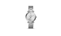 <p>Scarlette Multifunction Stainless Steel Watch, $125, <a rel="nofollow noopener" href="https://www.fossil.com/us/en/products/scarlette-multifunction-stainless-steel-watch-sku-es4314p.html" target="_blank" data-ylk="slk:fossil.com;elm:context_link;itc:0;sec:content-canvas" class="link ">fossil.com</a> </p>