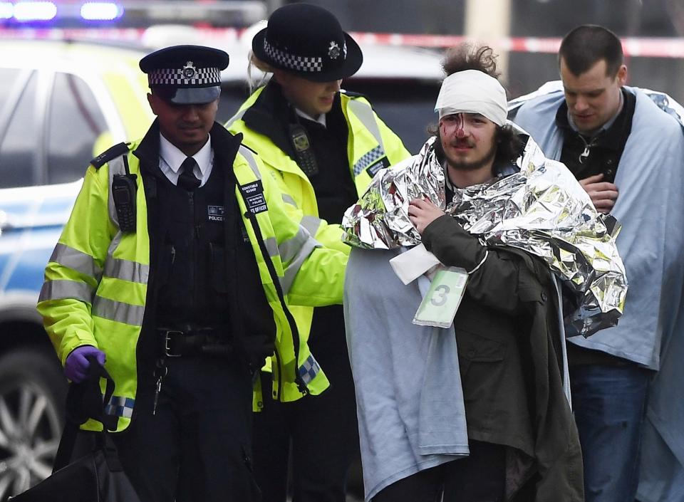 A member of the public treated near Westminster Bridge