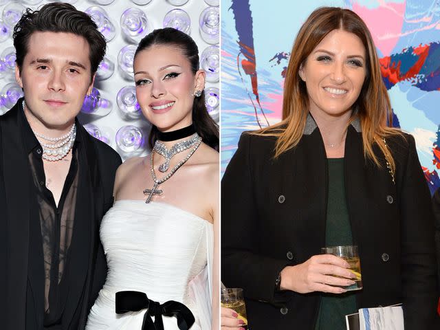 <p>Cindy Ord/MG23/Getty ; Richard Young/Shutterstock</p> Brooklyn Beckham and Nicola Peltz at The 2023 Met Gala ; Joanne Beckham at the Charity auction of 'David Beckham: The Man' in 2016