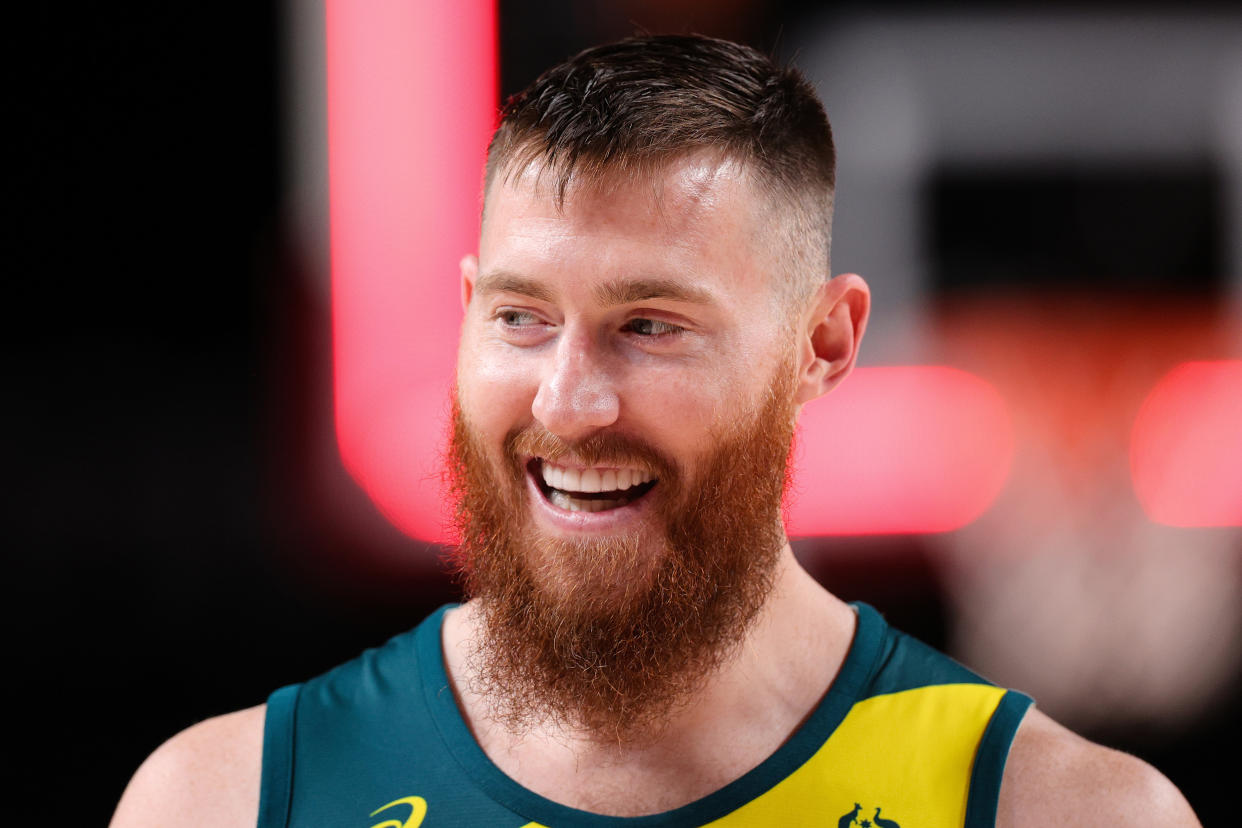 Aron Baynes of Team Australia