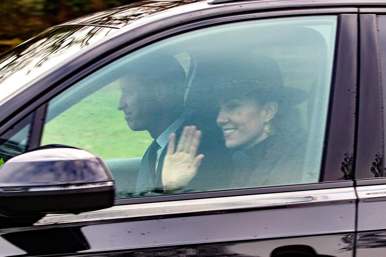 Picture dated December 25th 2021 shows the Prince William and Kate leaving the Christmas Day morning church service at St Mary Magdalene Church in Sandringham, Norfolk.They were joined by their children Prince George and Princess Charlotte and Prince Louis.