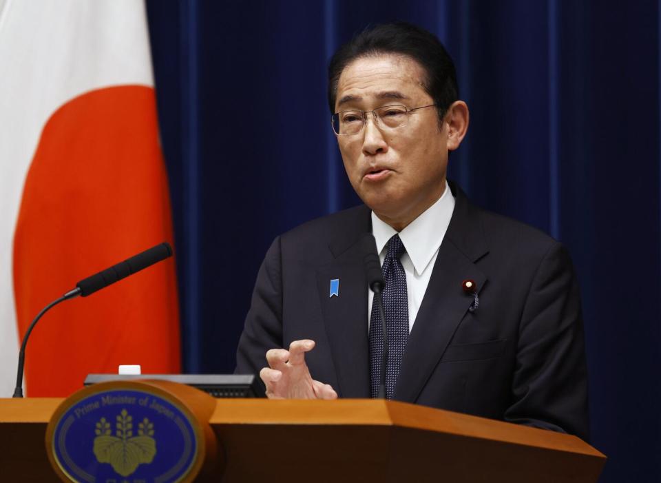 Japanese Prime Minister Fumio Kishida