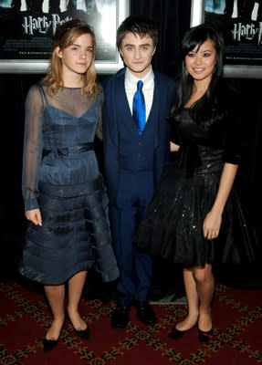 Emma Watson , Daniel Radcliffe and Katie Leung at the NY premiere of Warner Bros. Pictures' Harry Potter and the Goblet of Fire