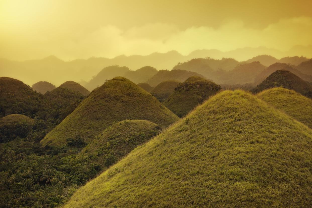 Chocolate hills in Bohol, Philippines