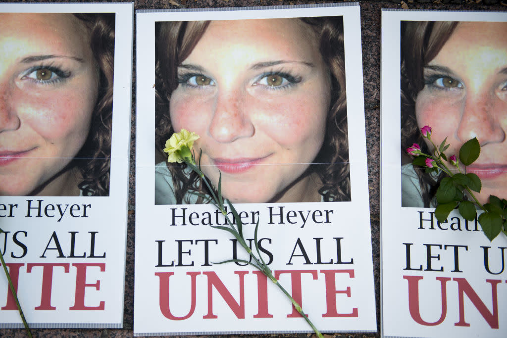 Heather Heyer memorial (Photo: Getty Images)