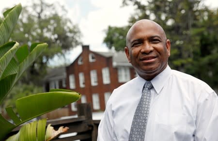 Georgia State Senator Lester Jackson, who has the dental contract at the Chatham County Jail, poses for a portrait in Savannah, Georgia